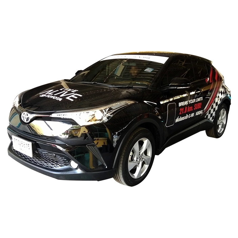 ตัวอย่างสติ๊กเกอร์ติดรถเก๋ง รถ Eco car และรถ SUV ตัวอย่างที่ 10