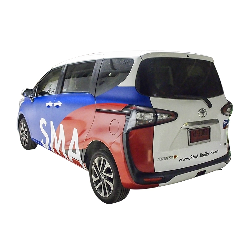 ตัวอย่างสติ๊กเกอร์ติดรถเก๋ง รถ Eco car และรถ SUV ตัวอย่างที่ 21
