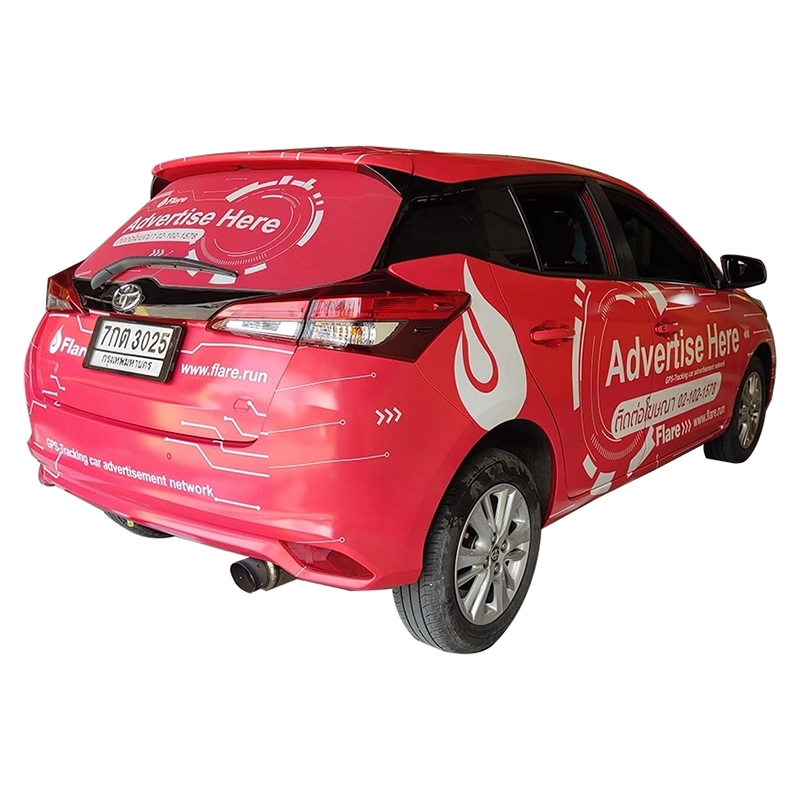 ตัวอย่างสติ๊กเกอร์ติดรถเก๋ง รถ Eco car และรถ SUV ตัวอย่างที่ 24