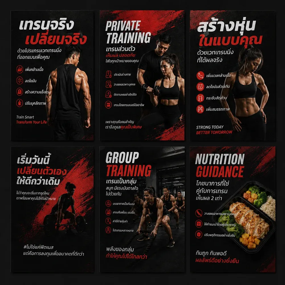 ตัวอย่างโปสเตอร์พิมพ์สีสำหรับงานโฆษณาและประชาสัมพันธ์