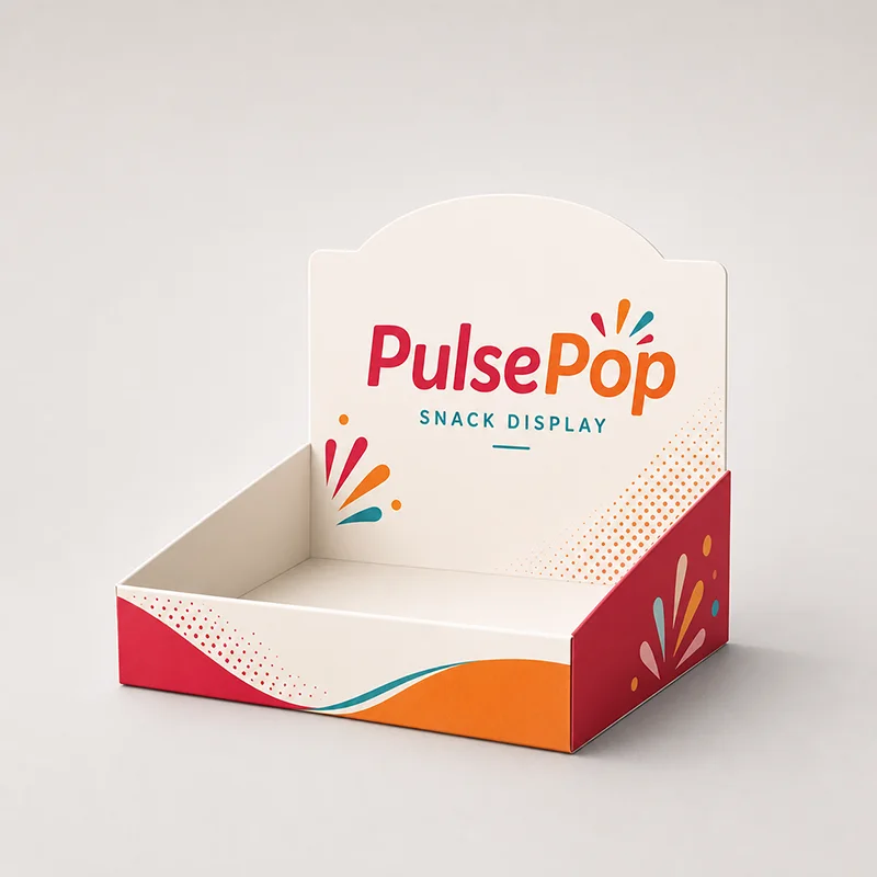 ตัวอย่างกล่องดิสเพลย์สินค้า ณ จุดขายแบรนด์ PulsePop