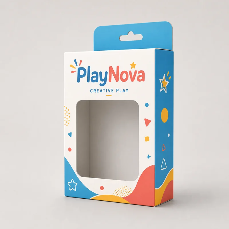 ตัวอย่างกล่องของเล่นแบบแขวนสำหรับสินค้าแบรนด์ PlayNova